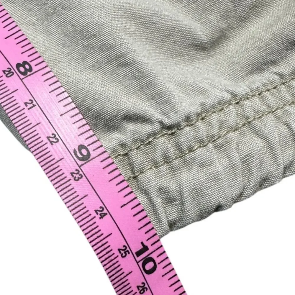 Chaps Mens Cargo Shorts Size 40 Khaki Tan 100% Cotton Casual Utility